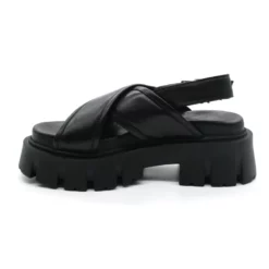 Sandales Compensées Femme Inuovo 823003 -Infinyt Soldes Boutique 823003 crante cuir noir inuovo 3