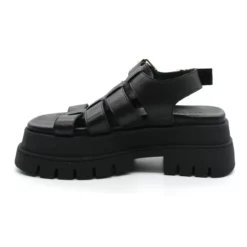 Sandales Compensées Femme Inuovo 875001 -Infinyt Soldes Boutique 875001 meduse cuir noir inuovo 3