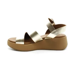 Sandales Compensées Femme Inuovo 905004 Gold -Infinyt Soldes Boutique 905004 bloc cuir gold scisso inuovo 3