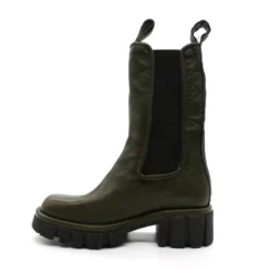A.S.98 Boots Hautes Femme AS98 82201 Jungle -Infinyt Soldes Boutique a82201 boots elastic cuir ju as98 3