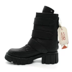 A.S.98 Boots Femme AS98 Rangers Haydee A82208 -Infinyt Soldes Boutique a82208 rangers cuir noir as98 3