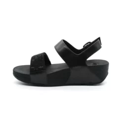 Sandales Femme Fitflop Lulu Hotfix EC3-F3 -Infinyt Soldes Boutique ec3f3 lulu sand hotf cuir bl fitflop 3