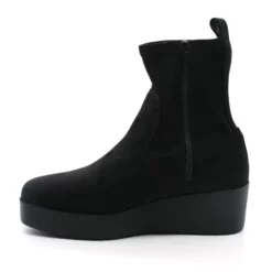 Boots Compensées Femme Unisa Forkal -Infinyt Soldes Boutique forkal pet comp suede noir unisa 3