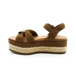 Sandales Compensées Femme UGG Neusch -Infinyt Soldes Boutique neusch suede chestnut ugg 3