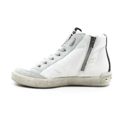 Sneakers Hautes Femme Méliné NKC 369 TAG -Infinyt Soldes Boutique nkc 369 tag haute cuir blanc meline 3