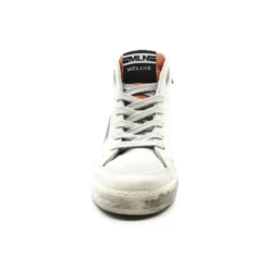 Sneakers Hautes Femme Méliné NKC 1486131 -Infinyt Soldes Boutique nkc1486131 tag cuir blanc et meline 2