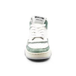 Sneakers Montantes Femme Méliné RU306004 -Infinyt Soldes Boutique ru306004 cuir vert blanc meline 2
